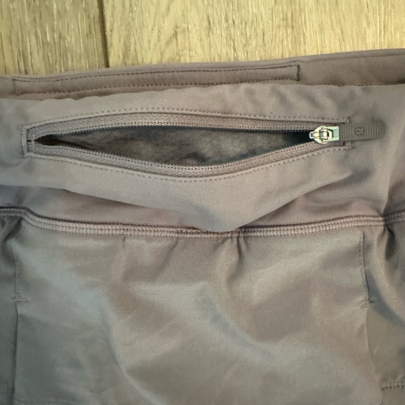 Lululemon Pace Rival Tennis Skort Lavender Back Zip Pocket Drawstring Waist Sz 8 - Picture 5 of 9